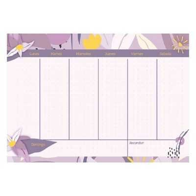 Organizador Semanal 29,7x21 cm Lila x28 páginas Talbot
