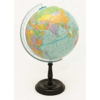 Globo terraqueo de 30cm base de madera torre