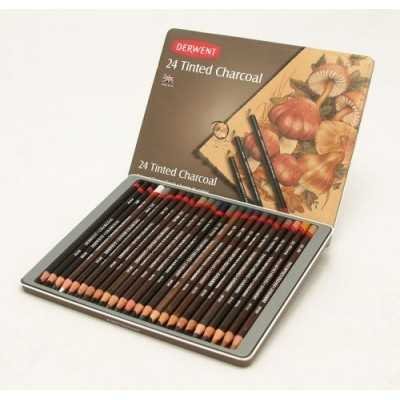 Tinted charcoal carbon pigmentado lata x 24 unidades Derwent