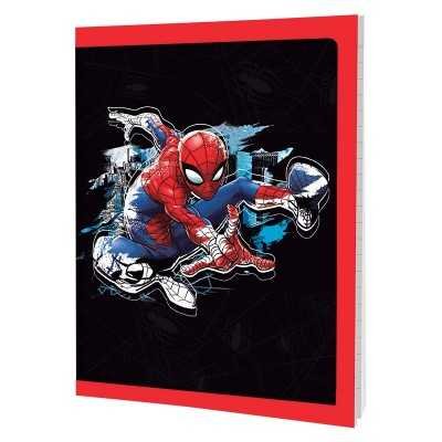 Cuaderno 16x21cm tapa flexible Spiderman x 48 hojas rayado Mooving