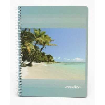 Cuaderno con espiral 16x21cm x 80 hojas cuadriculado Maraton