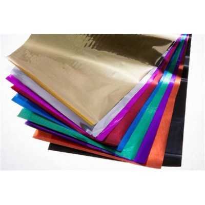 Papel de regalo 50x70 cm Verde metalizado x unidad Ballou