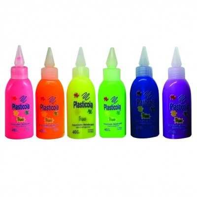 Adhesivo flúo Azul x40 gramos Plasticola