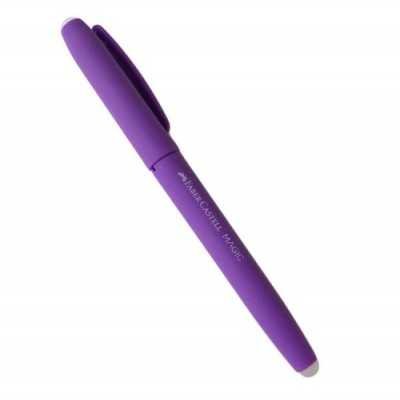 Roller borrable cuerpo violeta Magic tinta azul Faber-Castell