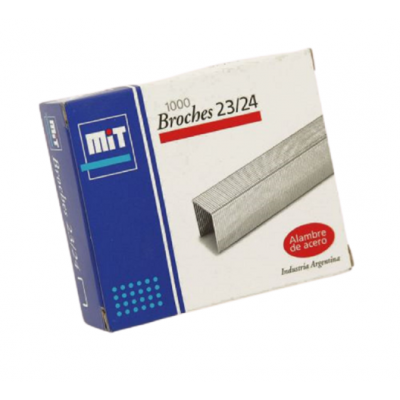 Broche para abrochadora Nº23/24 x1000 unidades MIT