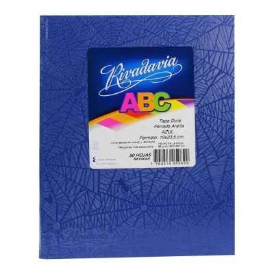 Cuaderno ABC 19x23 cm cuadriculado AZUL x48 hojas Rivadavia