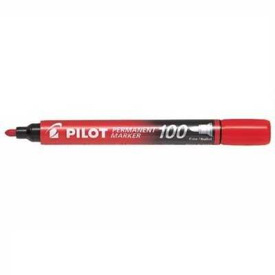 Marcador permanente SCA-100 rojo punta redonda Pilot