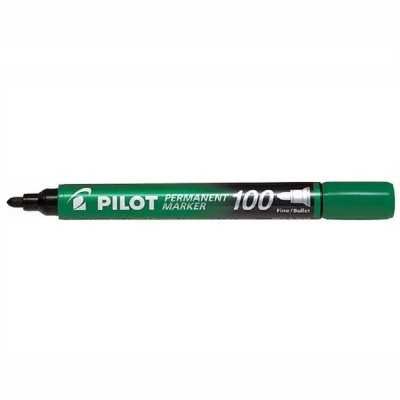 Marcador permanente SCA-100 verde punta redonda Pilot