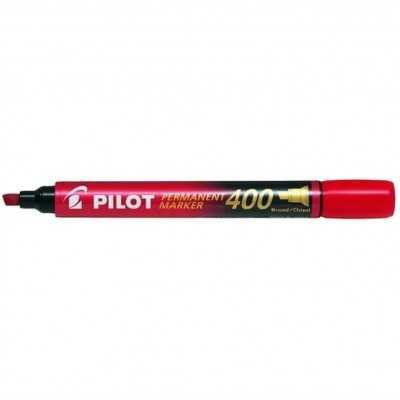 Marcador permanente SCA-400 rojo punta biselada Pilot
