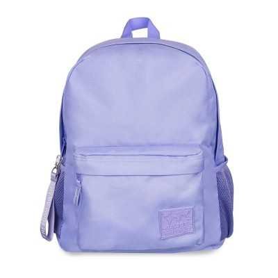 Mochila espalda Wanderlust lisa lavanda, 2 cierres Talbot