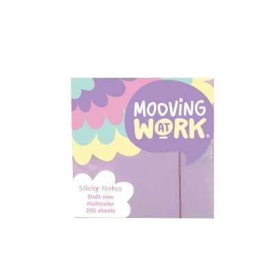 Notas adhesivas 51x51 mm multicolor Pastel x 250 hojas Mooving at work