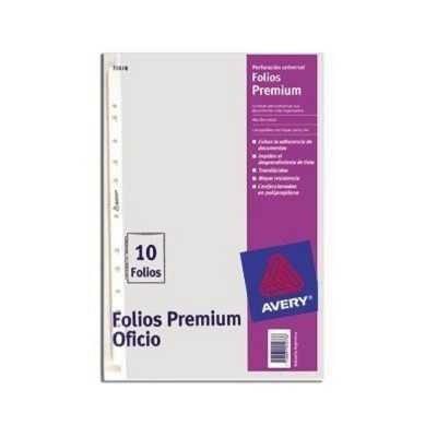 Folios Premium oficio x 10 unidades Avery