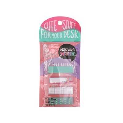 Set de Banderitas señaladoras 6 diseños de 12x45mm x 150 unidades Mooving at work