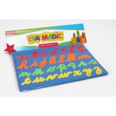 Goma eva Abecedario chico cursiva 20x27cm