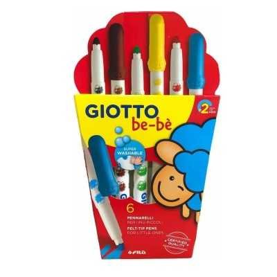 Marcadores Giotto be-bé x6 colores Giotto