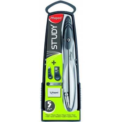 Compas study estuche x 5 piezas Maped