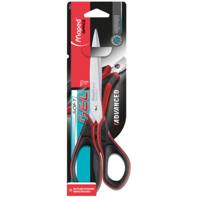 Tijera Advanced Soft Gel 21 cm blister Maped