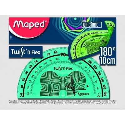 Transportador 180º twist n flex 10cm Maped