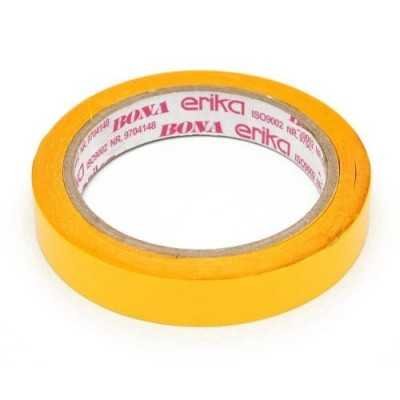 Cinta Adhesiva Bona DOBLE FAZ amarilla 18 mm x15 metros Erika