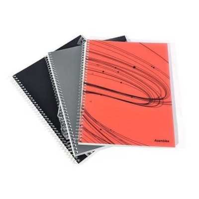 Cuaderno con espiral A4 tapa plastica x 80 hojas rayado Tango