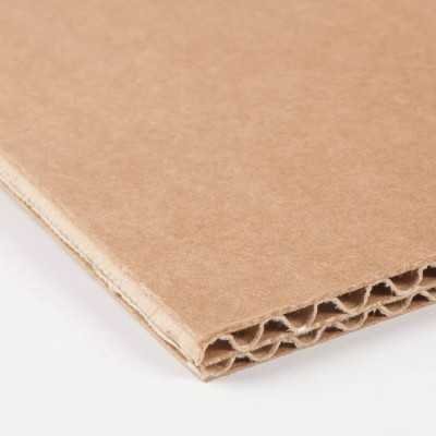 Cartón rígido doble corrugado 50x70 cm kraft Les Cahiers