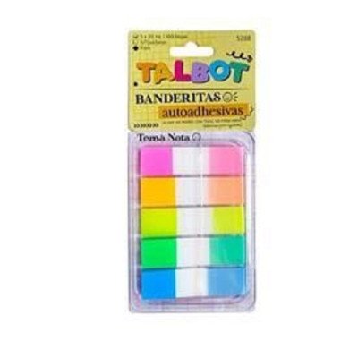 Banderitas film pop up x 100 hojas x 5 colores Talbot