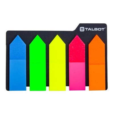 Banderitas film flecha x 125 hjs x 5 colores Talbot