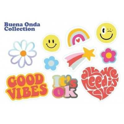 Stickers buena onda x 20 unidades Talbot