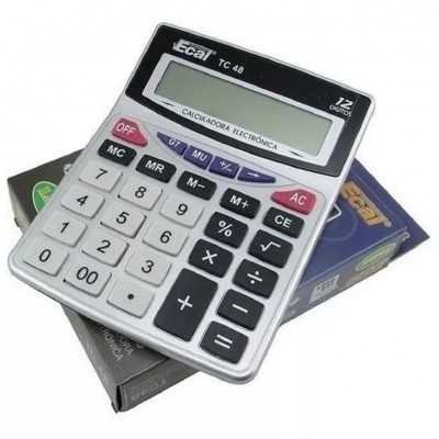 Calculadora grande 189x145x45mm 12 dígitos Ecal