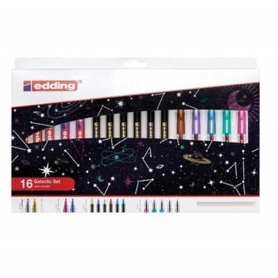 Set de Marcadores Galactic x16 Colores Edding