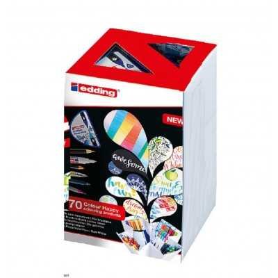 Set colour Happy Basic Box 69 Colores +1 mezclador +1 pastelizador Edding