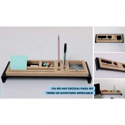 Organizador de escritorio Concept de madera y metal Fernandez Garrido