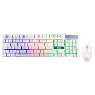 Combo gamer CBG-018 blanco teclado+mouse GTC