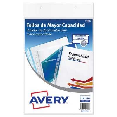 Folios A4 mayor capacidad x10 unidades Avery