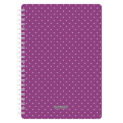 Cuaderno con espiral A4 tapa dura lunares x90 hojas lisas Rome