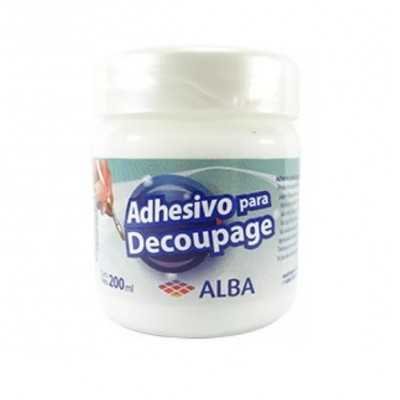 Adhesivo p/decoupage 200 ml accesorio linea artesanal Alba