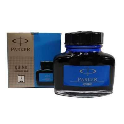 Tinta para lapicera Quink azul lavable Parker