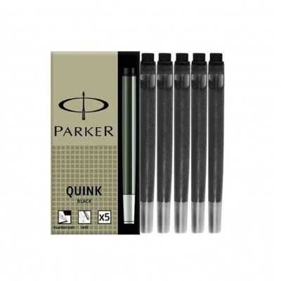 Cartuchos tinta negro x5 unidades Parker