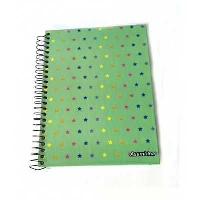 Cuaderno con espiral 16x21cm tapa dura Colors x96 hojas rayado Asamblea