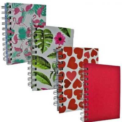 Libreta con espiral tapa dura A6 x 96 hojas rayadas