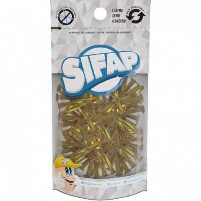 Broche dorado Nº5 de 26 mm x100 unidades DOY pack Sifap