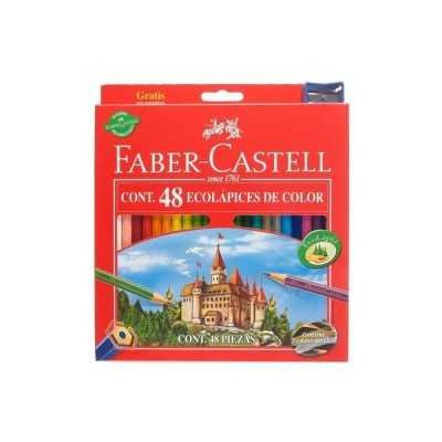Lapices de color largos x48 colores Faber-Castell