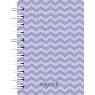 Libreta A6 cartone zigzag x 90 hojas rayadas Rome