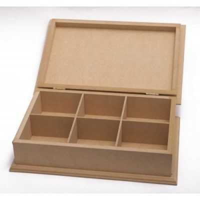 Caja de te decorativa tapa lisa nº 3 30x20x9cm El Tigre