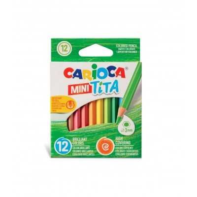 Lápices de colores MINI TITA x12 unidades Carioca