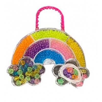 Set de bijou bead cases grande Arco Iris en caja plástica Toyland