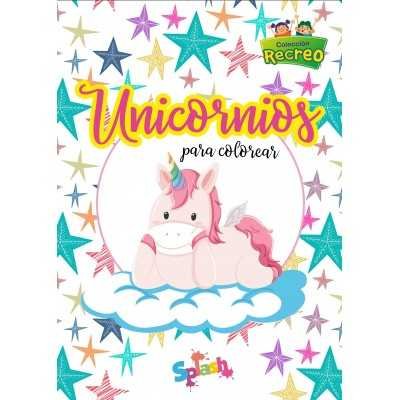 Libro para pintar 20x28 cm 48 pág. Recreo Unicornios Editorial Splash