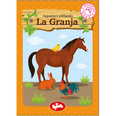 Libro para pintar 20x28 cm 16 pág. Colección nube La granja Editorial Splash