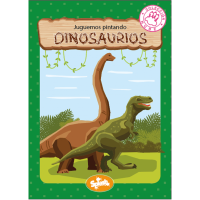 Libro para pintar 20x28 cm 16 pág. Colección nube Dinosaurios Editorial Splash