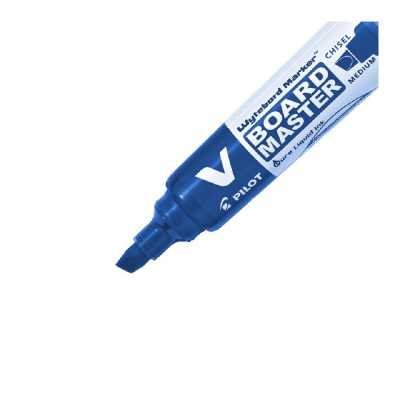 Marcador para pizarra recargable azul punta biselada Pilot